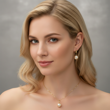 Load image into Gallery viewer, Golden South Sea Pearl Set, 18K Yellow Gold