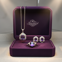 Load image into Gallery viewer, Amethyst Gemstone Jewellery set, Sterling Silver