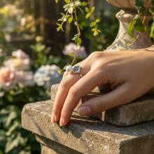 Load image into Gallery viewer, Freshwater Button Pearl Ring, Sterling Silver