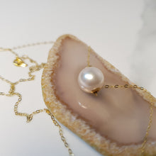 Load image into Gallery viewer, Cultured Akoya Pearl Necklace, 18K Yellow Gold