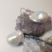 Load image into Gallery viewer, Extra large Baroque pearl set, sterling silver
