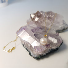 Load image into Gallery viewer, Freshwater Pearl Pendant + Chain, 18K Yellow Gold