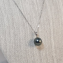 Load image into Gallery viewer, Tahitian Pearl Pendant, 18k white Gold