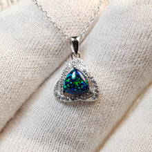 Load image into Gallery viewer, Opal Pendant + Chain, Sterling Silver
