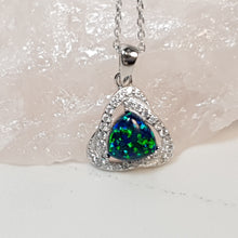 Load image into Gallery viewer, Opal Pendant + Chain, Sterling Silver