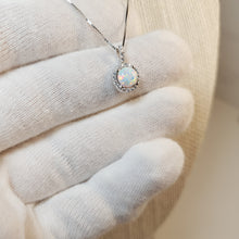 Load image into Gallery viewer, Opal Pendant & Chain, Sterling Silver