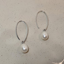 Load image into Gallery viewer, Freshwater Large Drop Pearl Earring, Sterling Silver