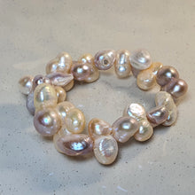 Load image into Gallery viewer, Freshwater Chunky Baroque Pearl Bracelet, Sterling Silver