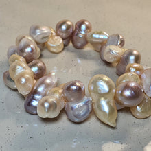 Load image into Gallery viewer, Freshwater Chunky Baroque Pearl Bracelet, Sterling Silver