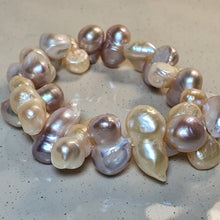 Load image into Gallery viewer, Freshwater Chunky Baroque Pearl Bracelet, Sterling Silver