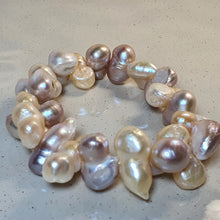 Load image into Gallery viewer, Freshwater Chunky Baroque Pearl Bracelet, Sterling Silver