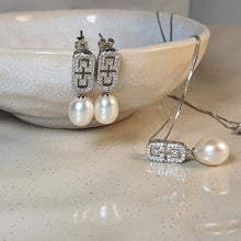 Load image into Gallery viewer, Freshwater Drop Pearl Set, Sterling Silver