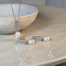 Load image into Gallery viewer, Freshwater Drop Pearl Set, Sterling Silver