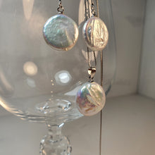 Load image into Gallery viewer, Freshwater Coin Pearl Set, Sterling Silver