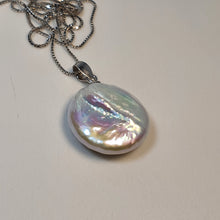 Load image into Gallery viewer, Freshwater Coin Pearl Set, Sterling Silver