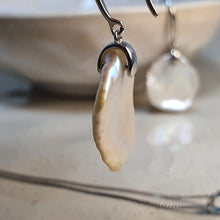 Load image into Gallery viewer, Freshwater Keshi Earrings, Sterling Silver