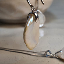 Load image into Gallery viewer, Freshwater Keshi Earrings, Sterling Silver