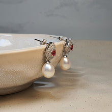 Load image into Gallery viewer, Freshwater Drop Pearl Set, Sterling Silver