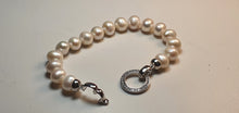 Load image into Gallery viewer, Large Freshwater Pearl Bracelet, Sterling Silver