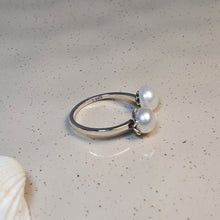 Load image into Gallery viewer, Double Freshwater Pearl, Sterling Silver