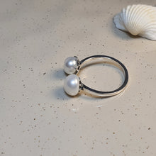 Load image into Gallery viewer, Double Freshwater Pearl, Sterling Silver