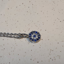 Load image into Gallery viewer, Evil Eye Necklace, Sterling Silver