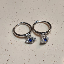 Load image into Gallery viewer, Magic Evil Eye Earring, Sterling Silver
