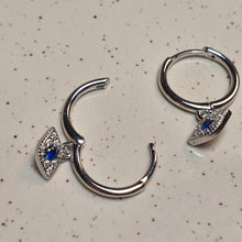 Load image into Gallery viewer, Magic Evil Eye Earring, Sterling Silver