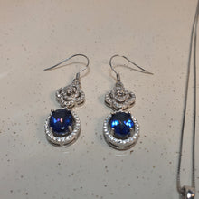 Load image into Gallery viewer, Natural Tanzanite Set, Sterling Silver