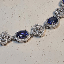 Load image into Gallery viewer, Natural Tanzanite Set, Sterling Silver