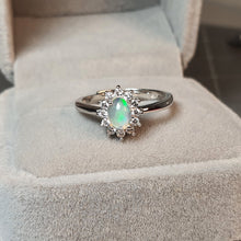 Load image into Gallery viewer, Natural Oval Opal Ring, Sterling Silver