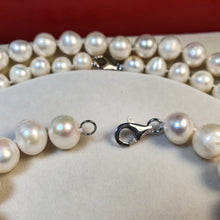 Load image into Gallery viewer, Freshwater pearl Silk strand Set, Sterling Silver