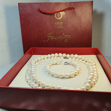 Load image into Gallery viewer, Freshwater pearl Silk strand Set, Sterling Silver