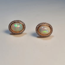 Load image into Gallery viewer, Vintage Style Natural Opal Jewellery Set, Sterling Silver
