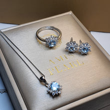 Load image into Gallery viewer, Sky Blue Topaz Gemstone Jewellery Set, Sterling Silver