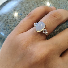 Load image into Gallery viewer, Natural Large Opal Ring, Sterling Silver