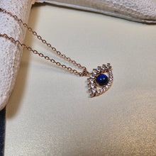Load image into Gallery viewer, Icon Evil Eye Necklace, Sterling Silver
