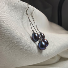 Load image into Gallery viewer, Black Freshwater Pearl, Sterling Silver