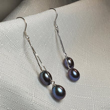 Load image into Gallery viewer, Black Freshwater Pearl, Sterling Silver