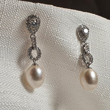 Load image into Gallery viewer, Freshwater Pearl Earrings, Sterling Silver