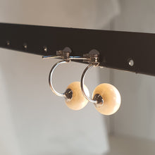Load image into Gallery viewer, Freshwater Pearl Modern Design Earrings, Sterling Silver
