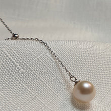 Load image into Gallery viewer, Cultured Freshwater Pearl Slider Necklace , Sterling Silver jewellery