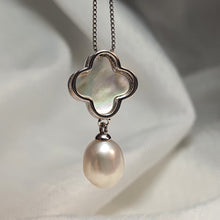 Load image into Gallery viewer, Freshwater & Mother of Pearl Clover, Sterling Silver