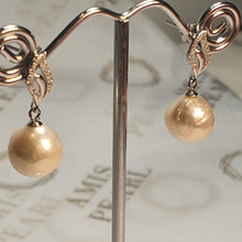 Load image into Gallery viewer, Large Baroque Pearl Earrings, Sterling Silver