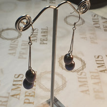 Load image into Gallery viewer, Black Freshwater Pearl, Sterling Silver