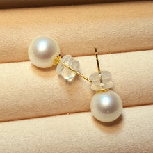 Load image into Gallery viewer, Freshwater Cultured Multi-colour Pearl Stud Earring, 18k Gold