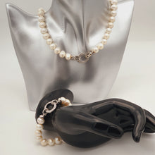 Load image into Gallery viewer, Large Freshwater Pearl Bracelet, Sterling Silver