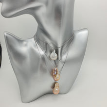 Load image into Gallery viewer, XLarge Baroque Pearl Necklace, Sterling Silver