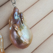 Load image into Gallery viewer, XLarge Baroque Pearl Necklace, Sterling Silver