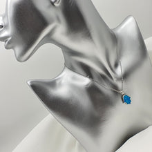 Load image into Gallery viewer, Hamsa Hand Opal Necklace, Sterling Silver